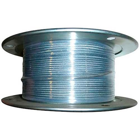 Advantage 250' 3/64 Dia. VC 1/16 Dia. 7x7 Vinyl Coated Galvanized Aircraft Cable VCGAC047-062R250
